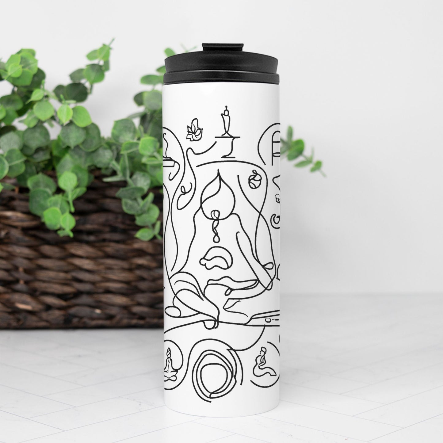 Doodle Meditate Thermal Tumbler 16 oz.