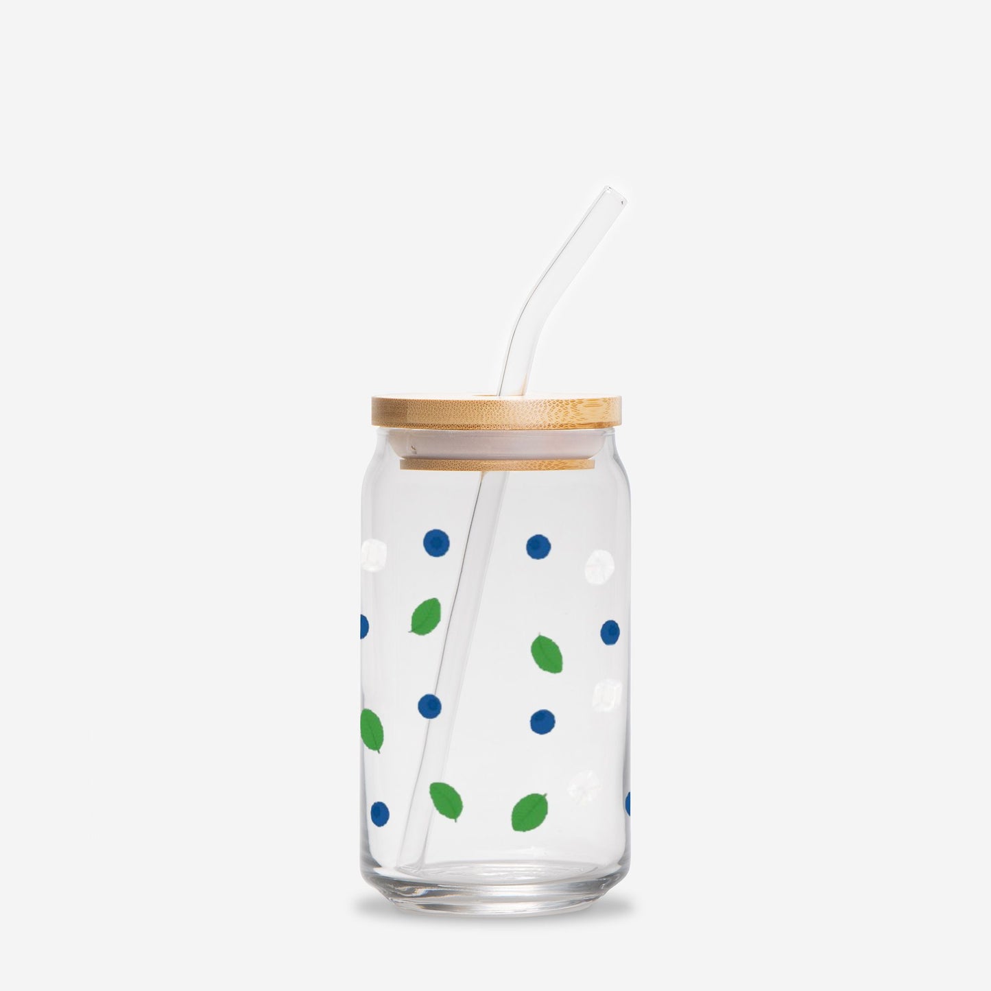 Falling Leaves Glass Can 16oz