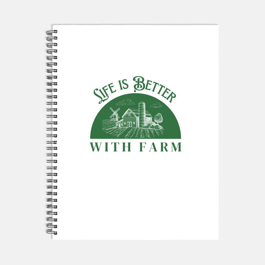 With a Farm Recipe Spiral Book