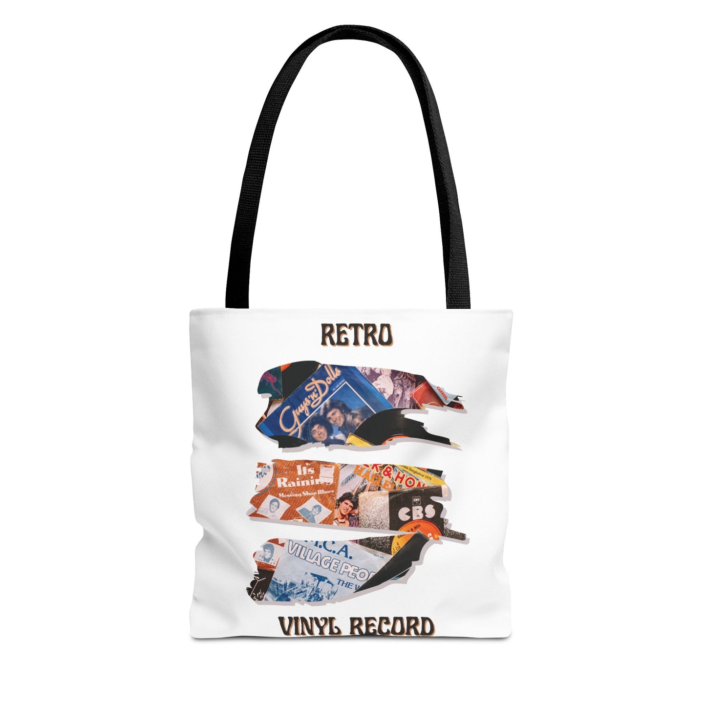 Retro Vinyl Record Tote Bag