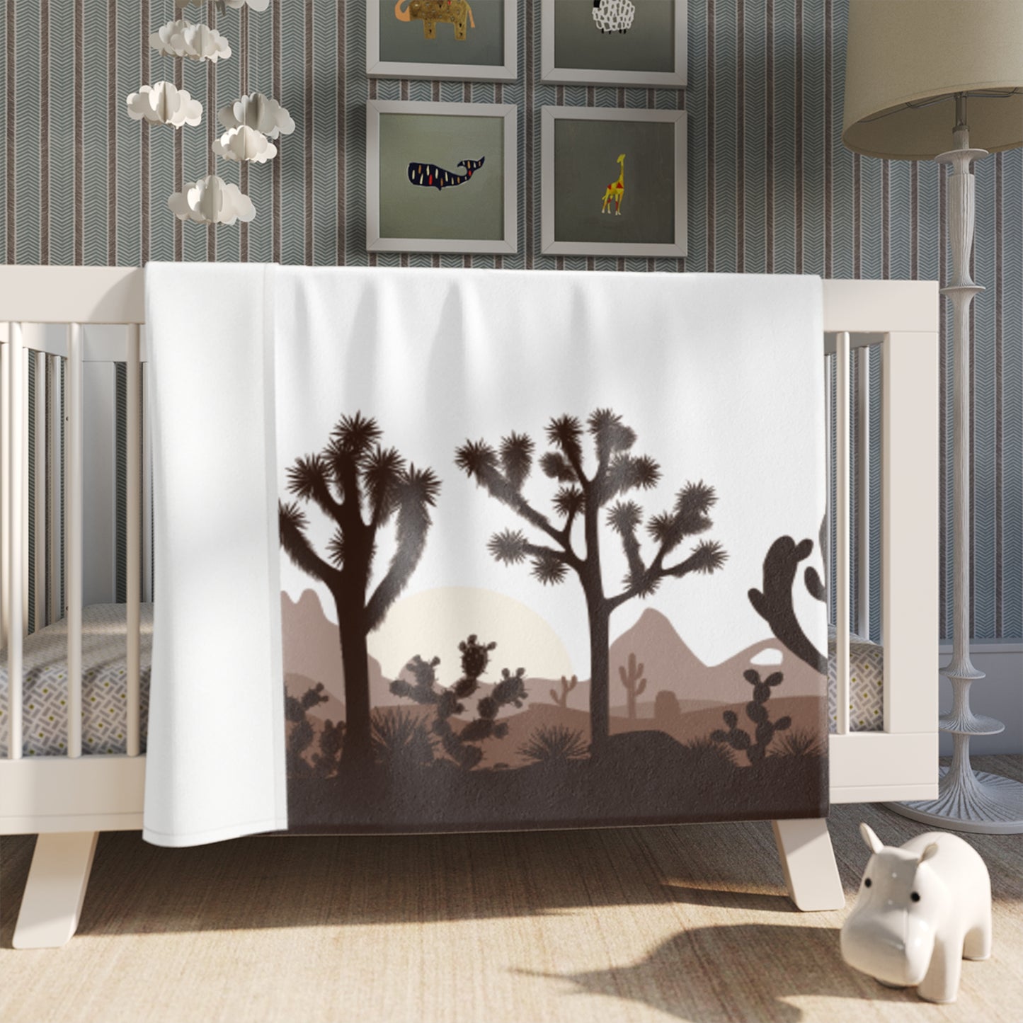 Yeehaw Corral Throw Blanket - Desert Oasis
