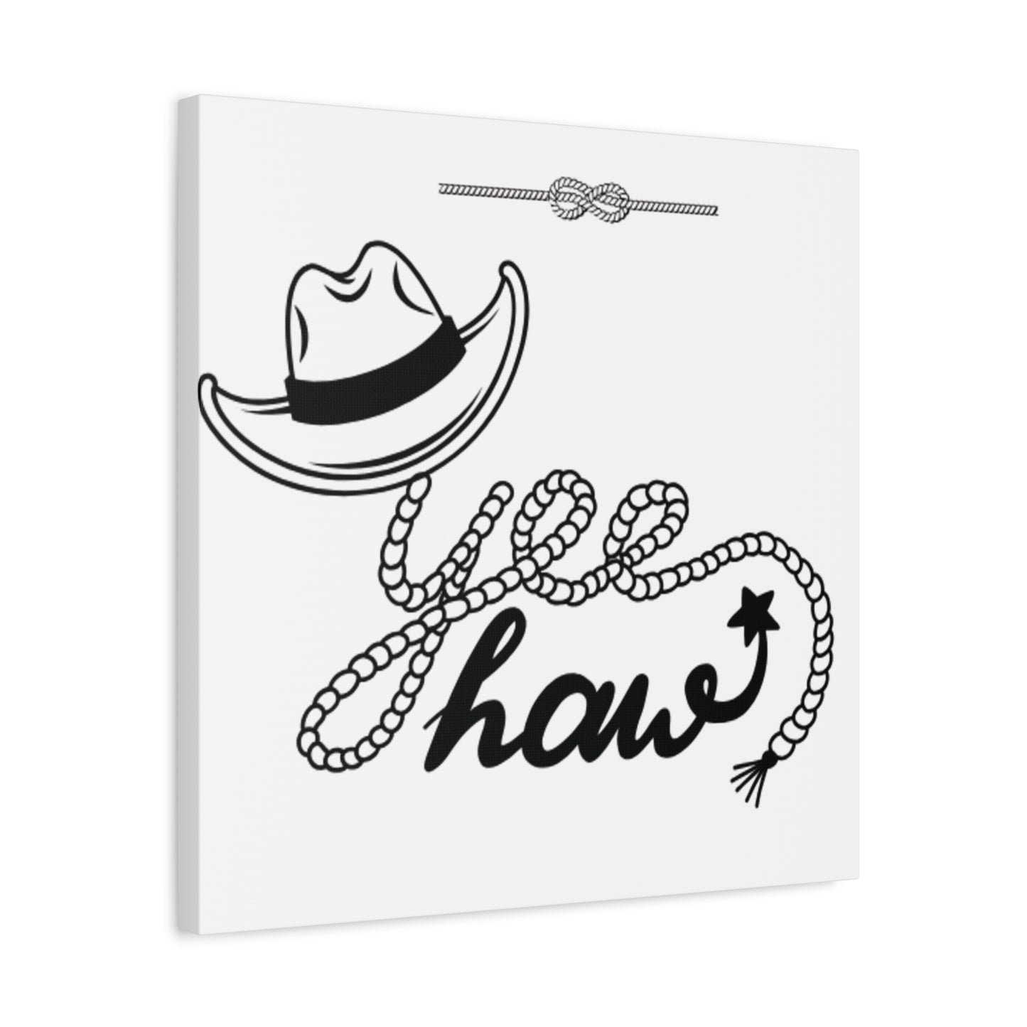 Yeehaw Corral Canvas Art - Stretched Matte Wall Decor