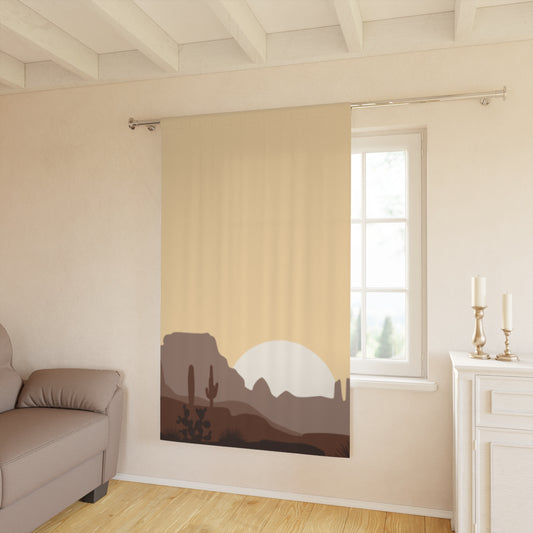 Yeehaw Corral Window Curtain - Desert Cactus