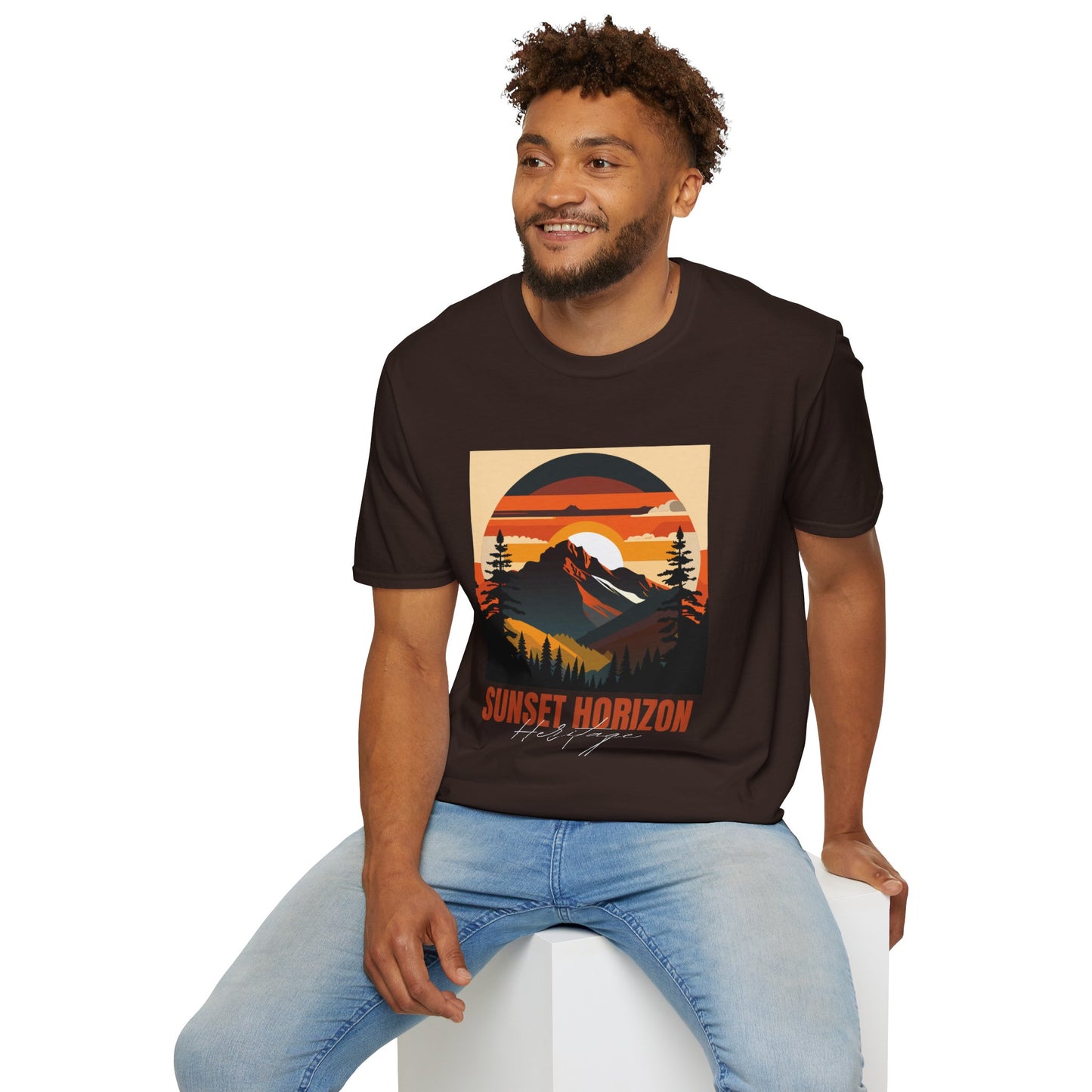 Sunset Horizon Unisex Softstyle T-Shirt