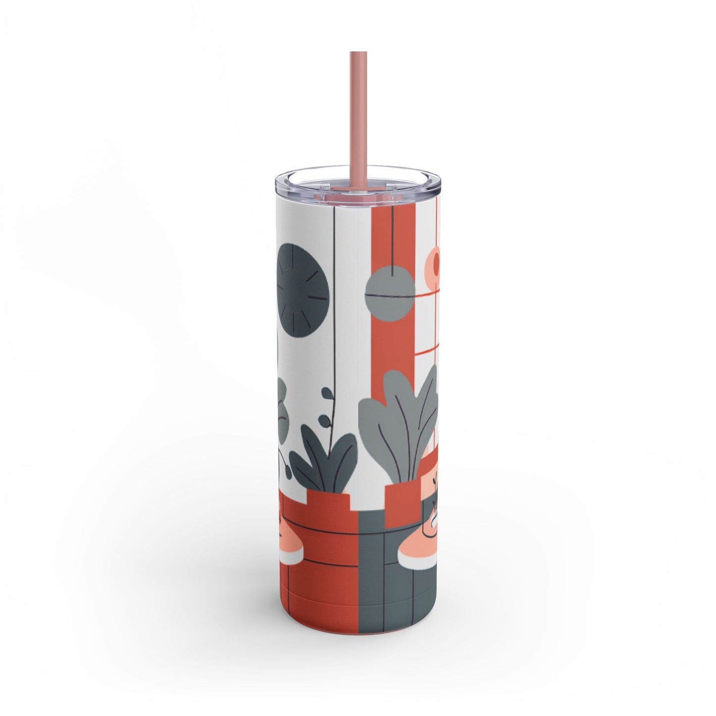 Cozy Coffee Vibes Tumbler - 20oz Matte Skinny Tumbler
