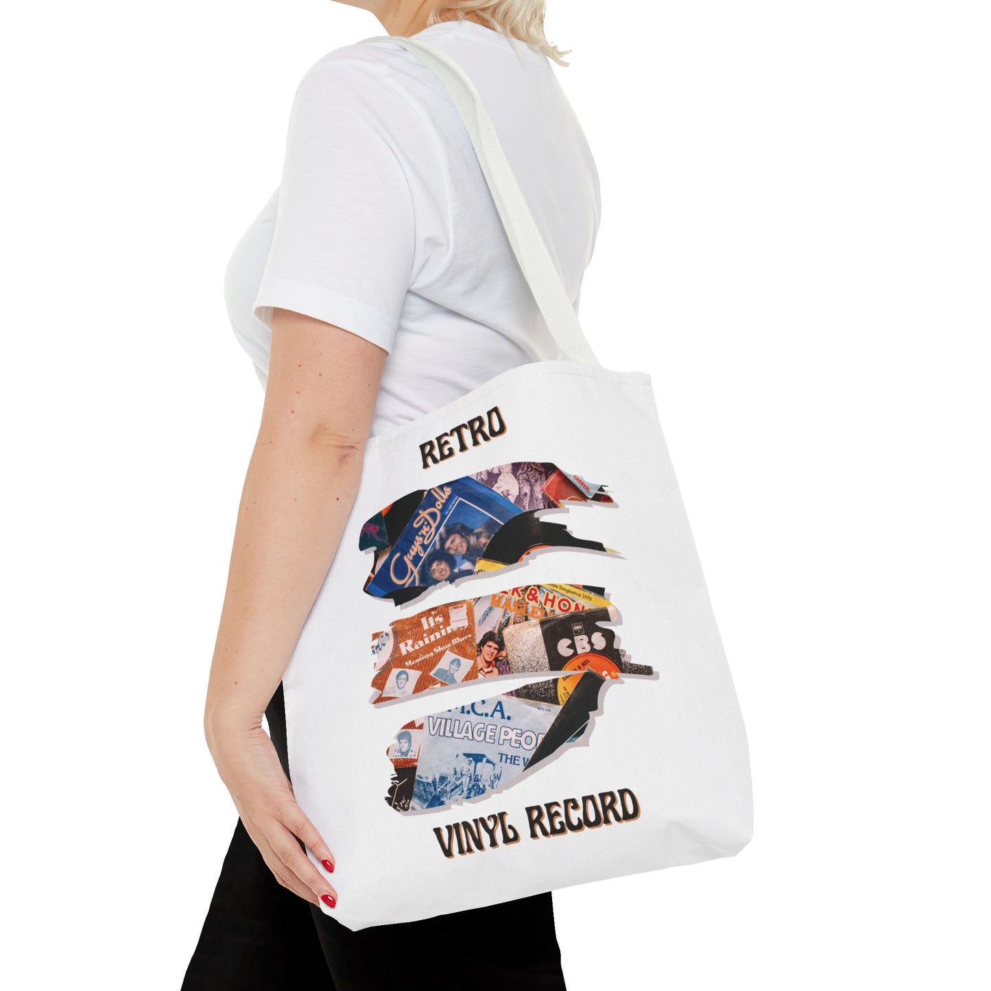 Retro Vinyl Record Tote Bag