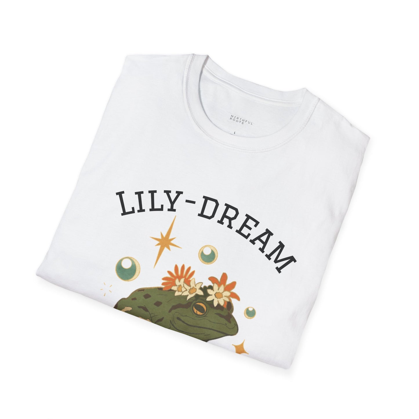 Lily-Dream Frog Unisex Softstyle T-Shirt - Whimsical Nature-Inspired Tee