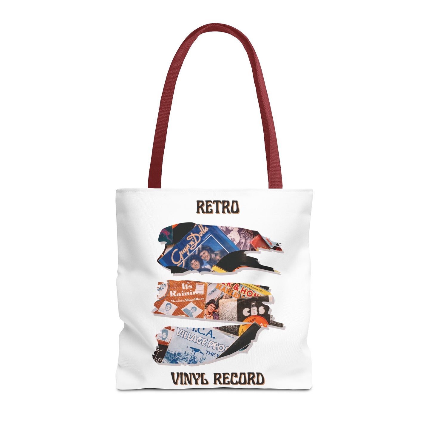 Retro Vinyl Record Tote Bag