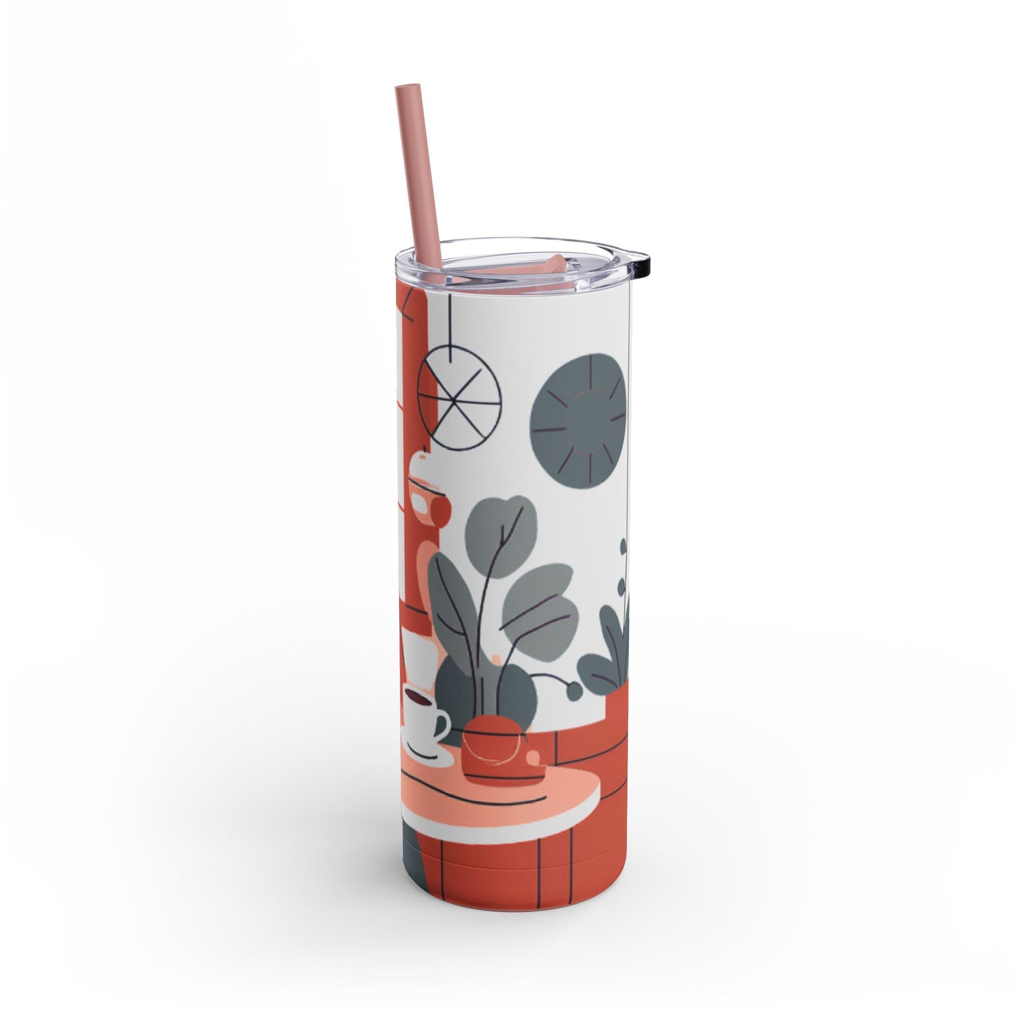 Cozy Coffee Vibes Tumbler - 20oz Matte Skinny Tumbler