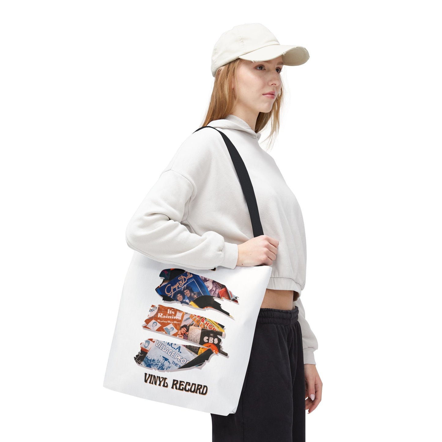 Retro Vinyl Record Tote Bag