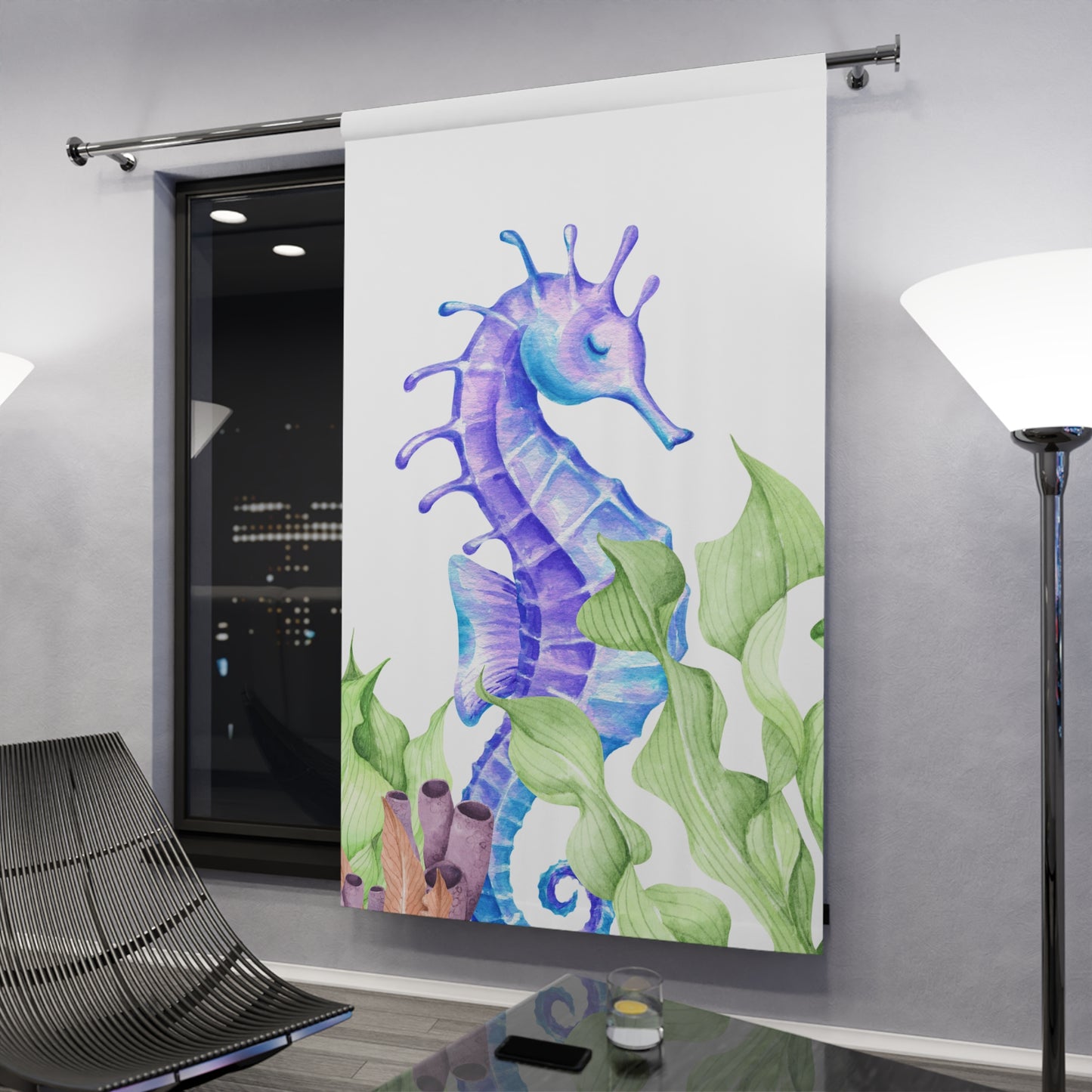 Wild & Wonder Curtain, Seahorse