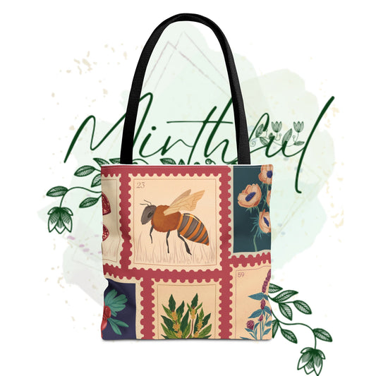 Vintage Botanical Tote Bag