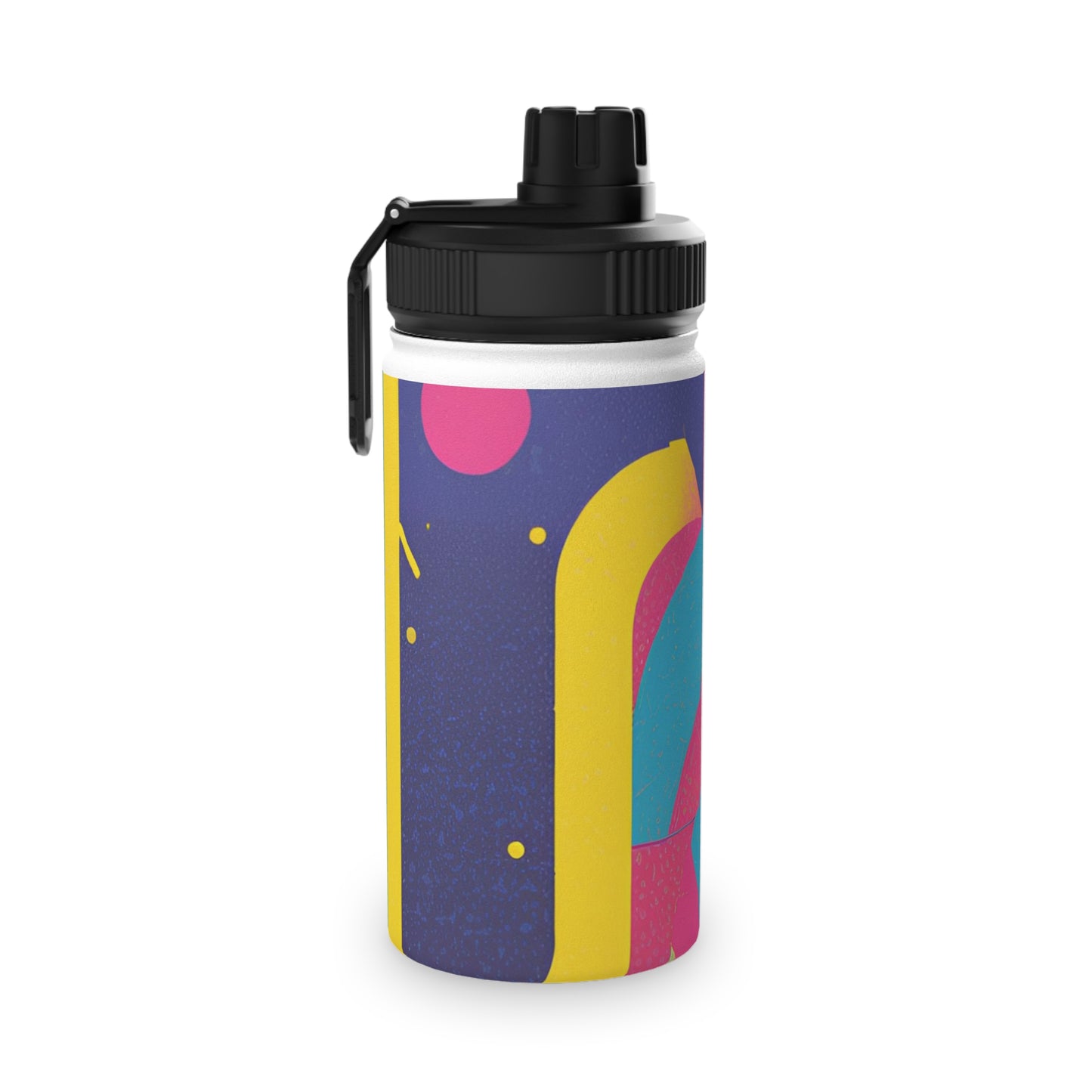 Yoga-Inspired Stainless Steel Water Bottle - 20 oz with Sports Lid