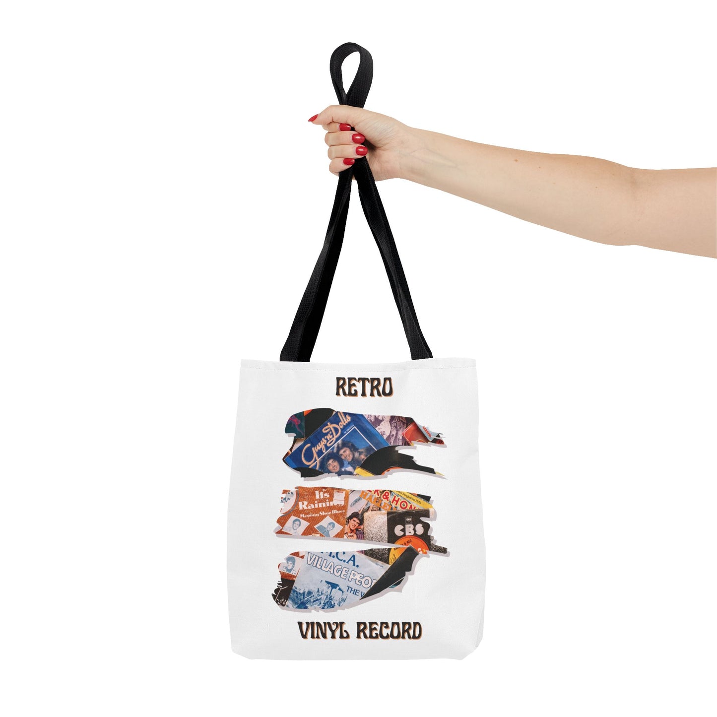 Retro Vinyl Record Tote Bag