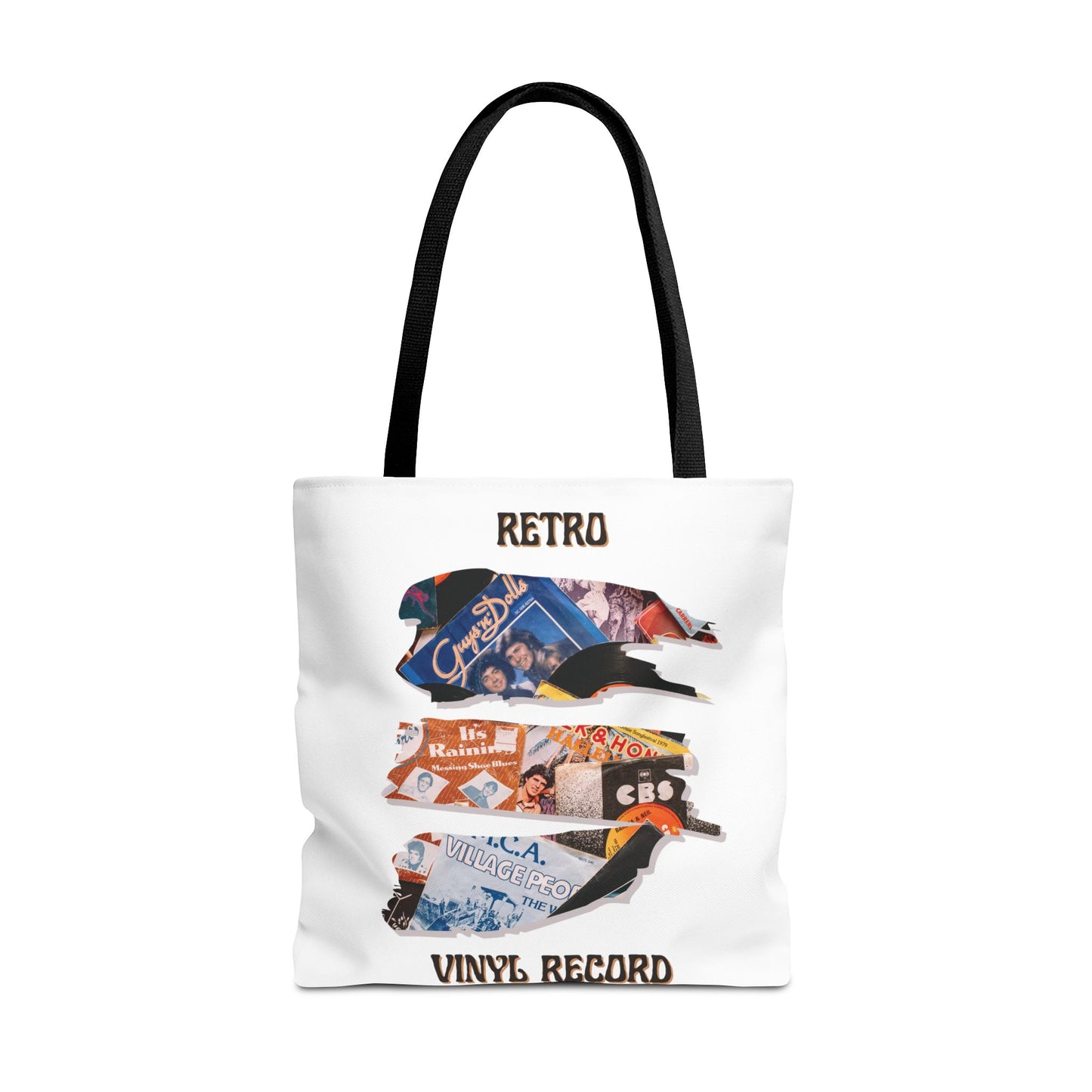 Retro Vinyl Record Tote Bag