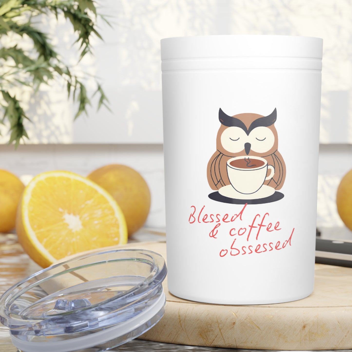Blessed & Coffee Obsessed  | 11oz Vacuum Insulated Tumbler