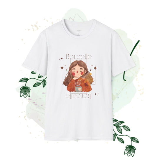 Cute Illustrated Unisex T-Shirt - 'Barceló' Design