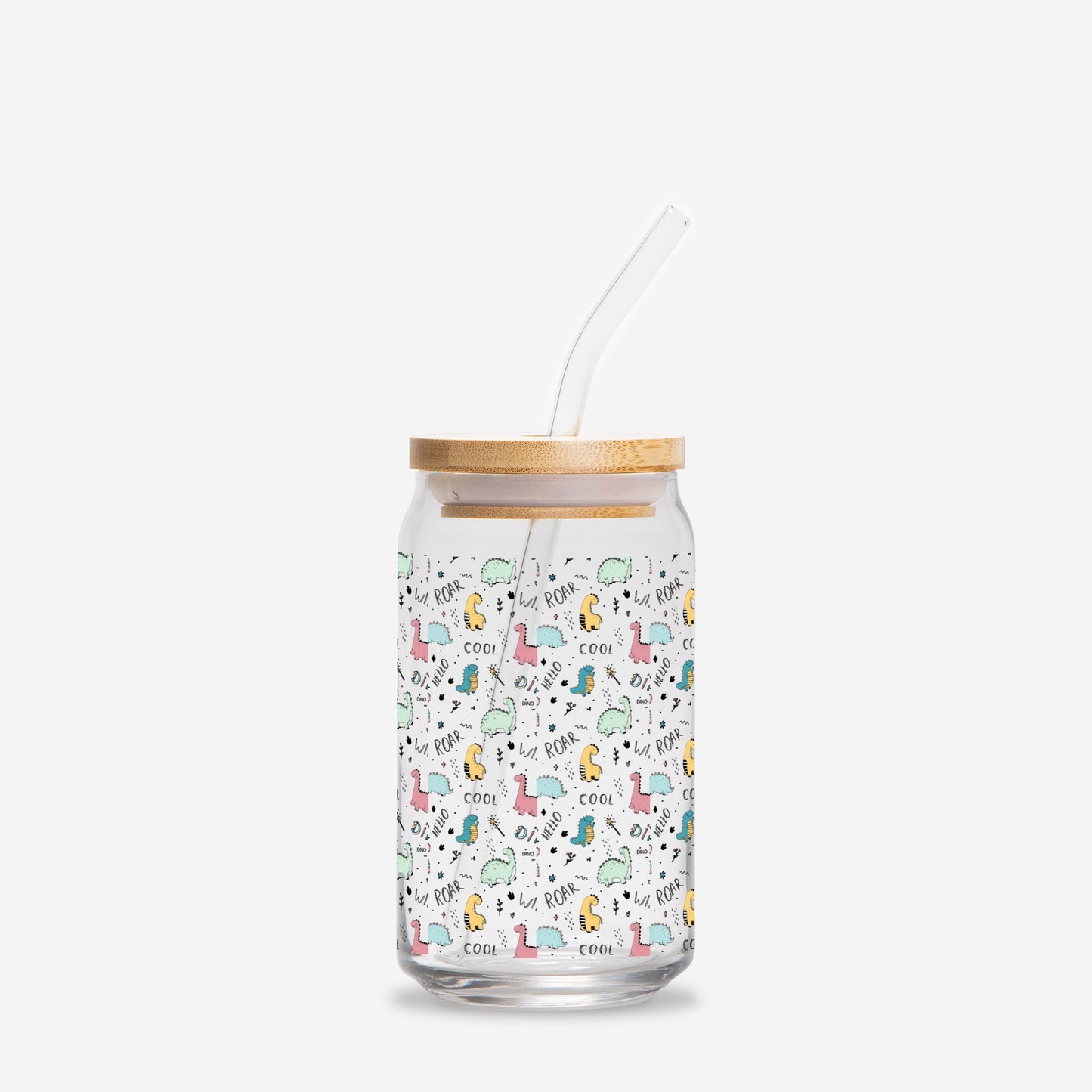 Little Dino Glass Mug 16oz