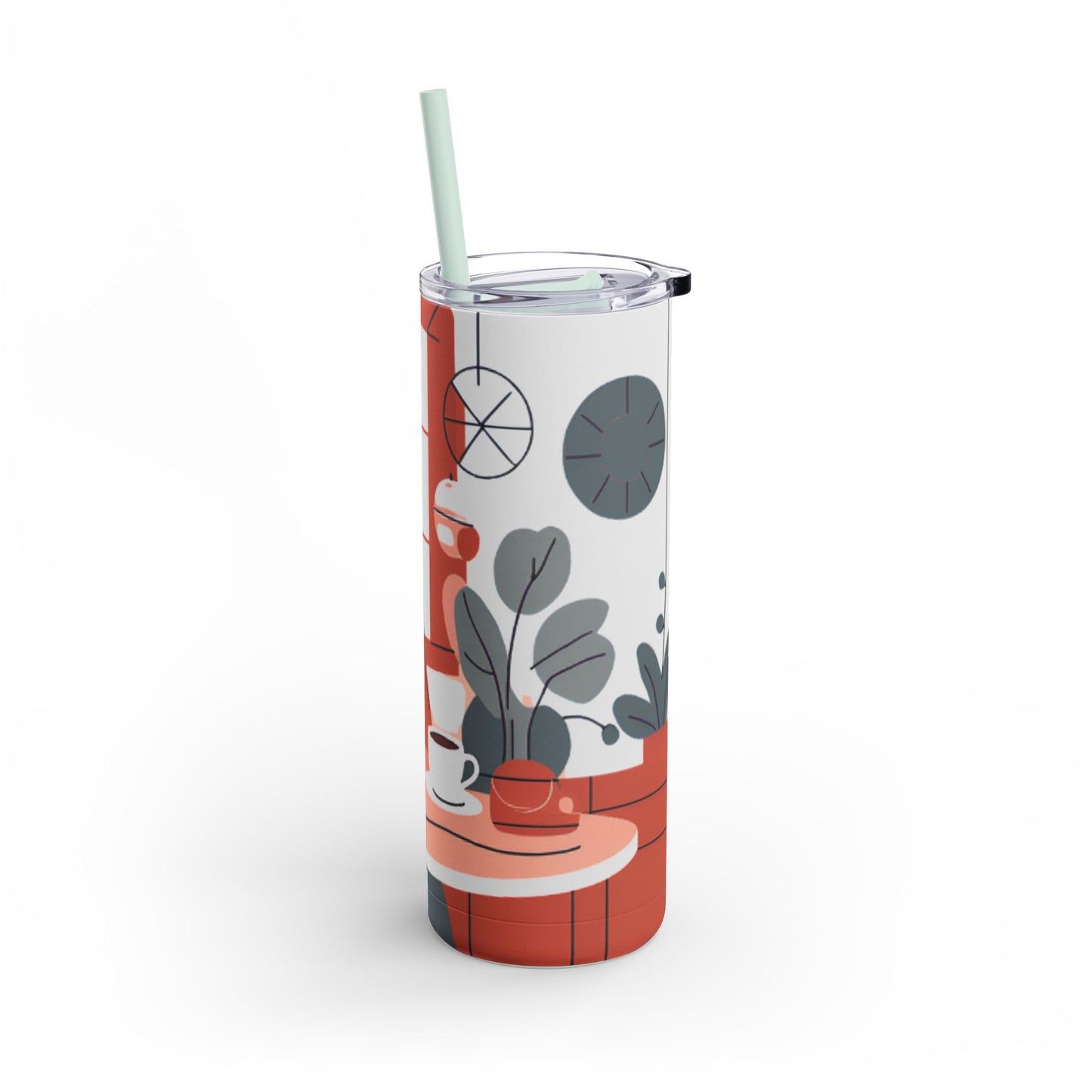 Cozy Coffee Vibes Tumbler - 20oz Matte Skinny Tumbler