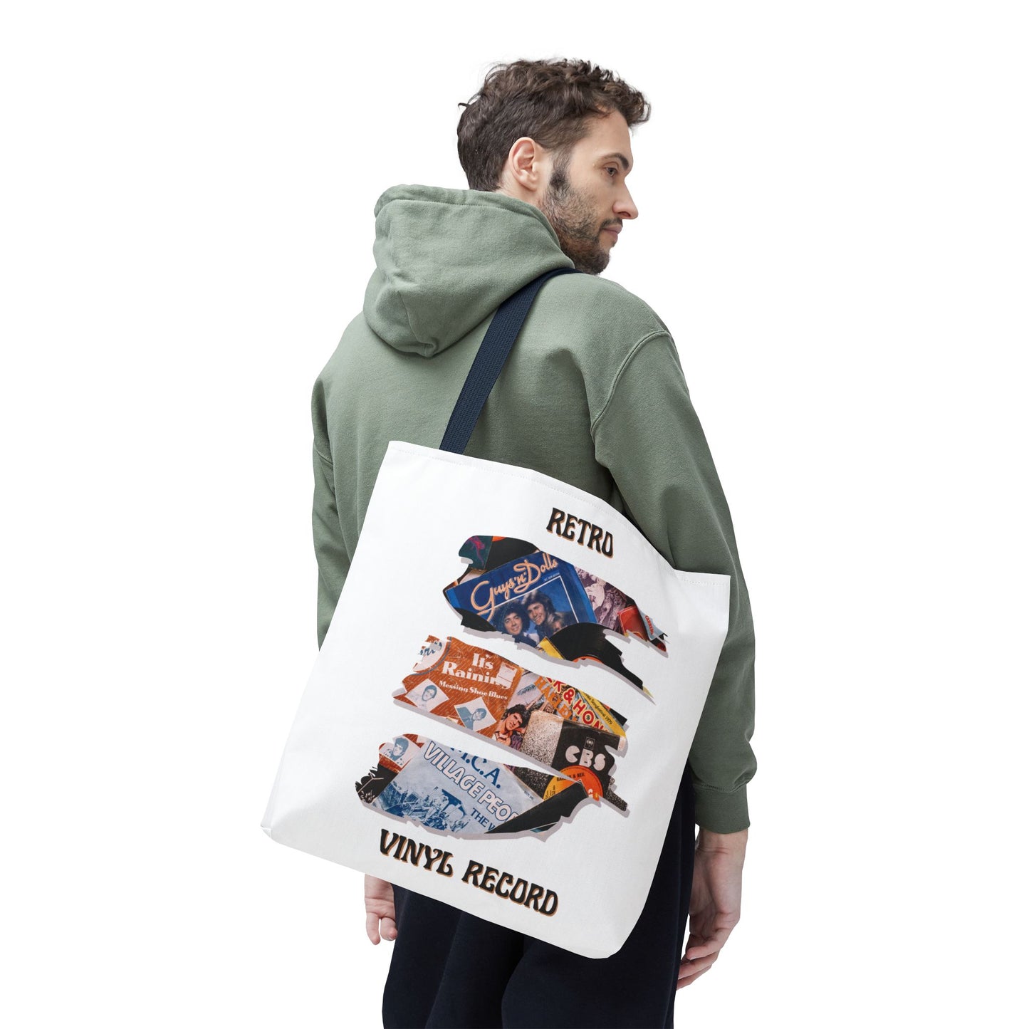 Retro Vinyl Record Tote Bag