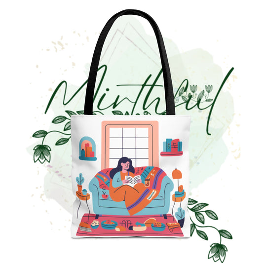 Cozy Reading Tote Bag
