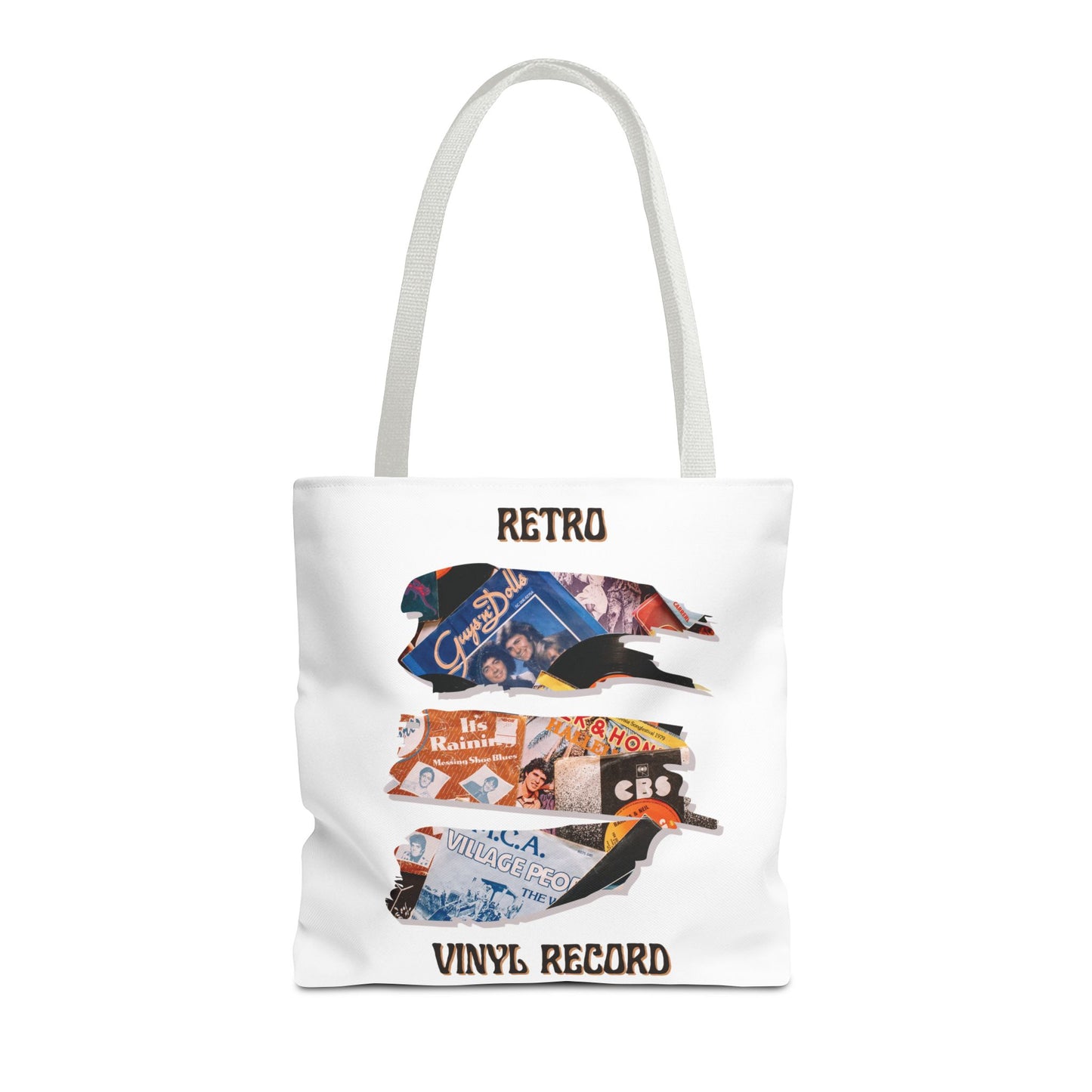 Retro Vinyl Record Tote Bag
