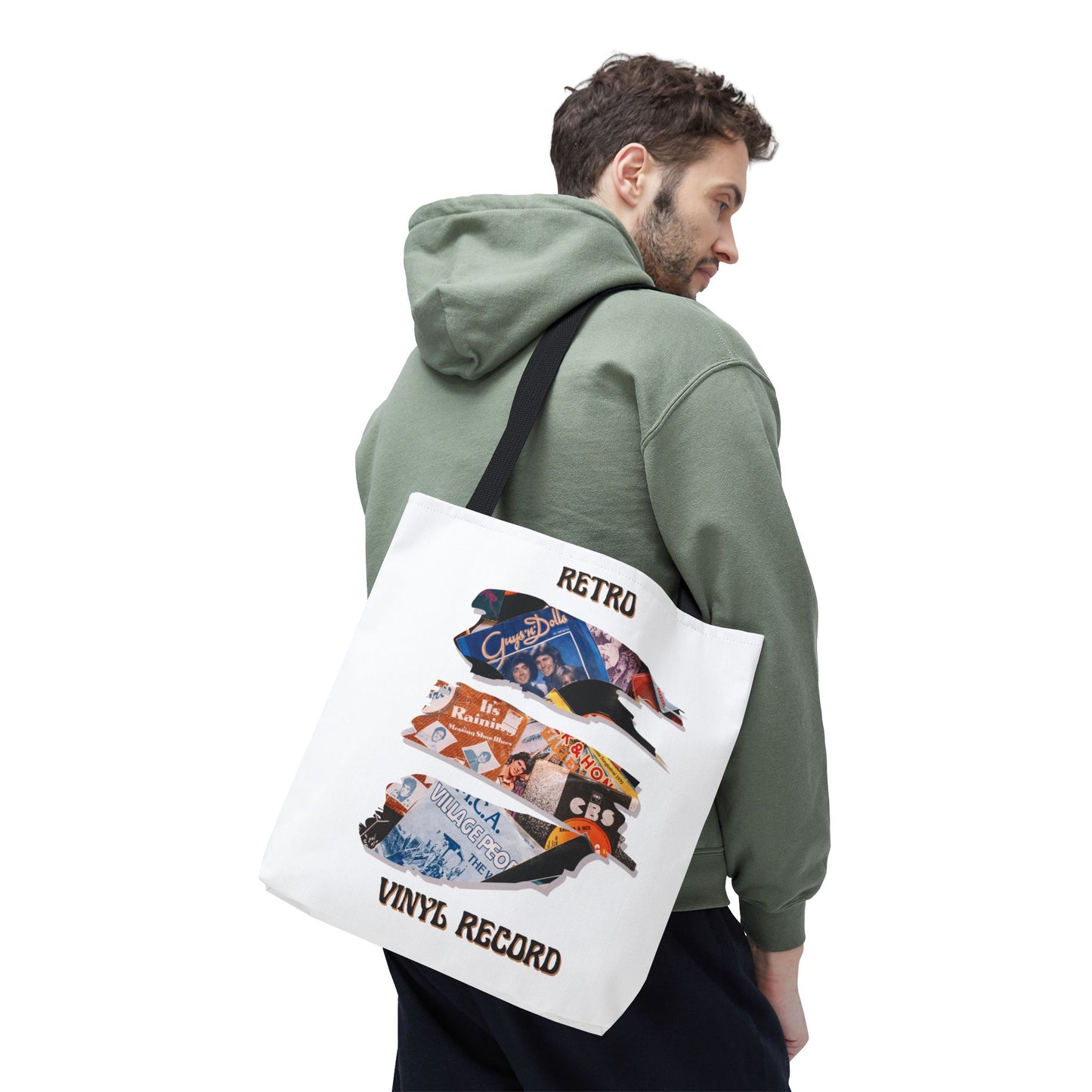 Retro Vinyl Record Tote Bag