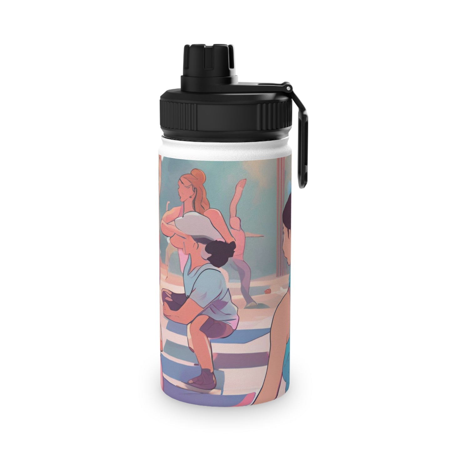 Yoga-Inspired Stainless Steel Water Bottle | Sports Lid | Hydration for Active Lifestyles