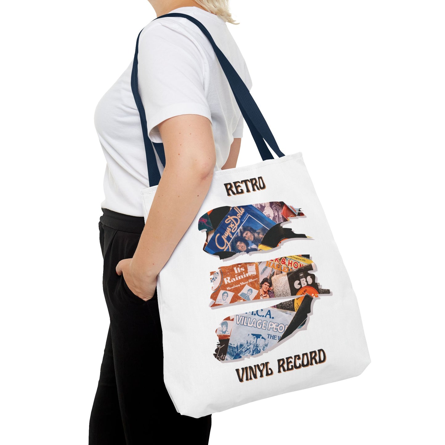 Retro Vinyl Record Tote Bag