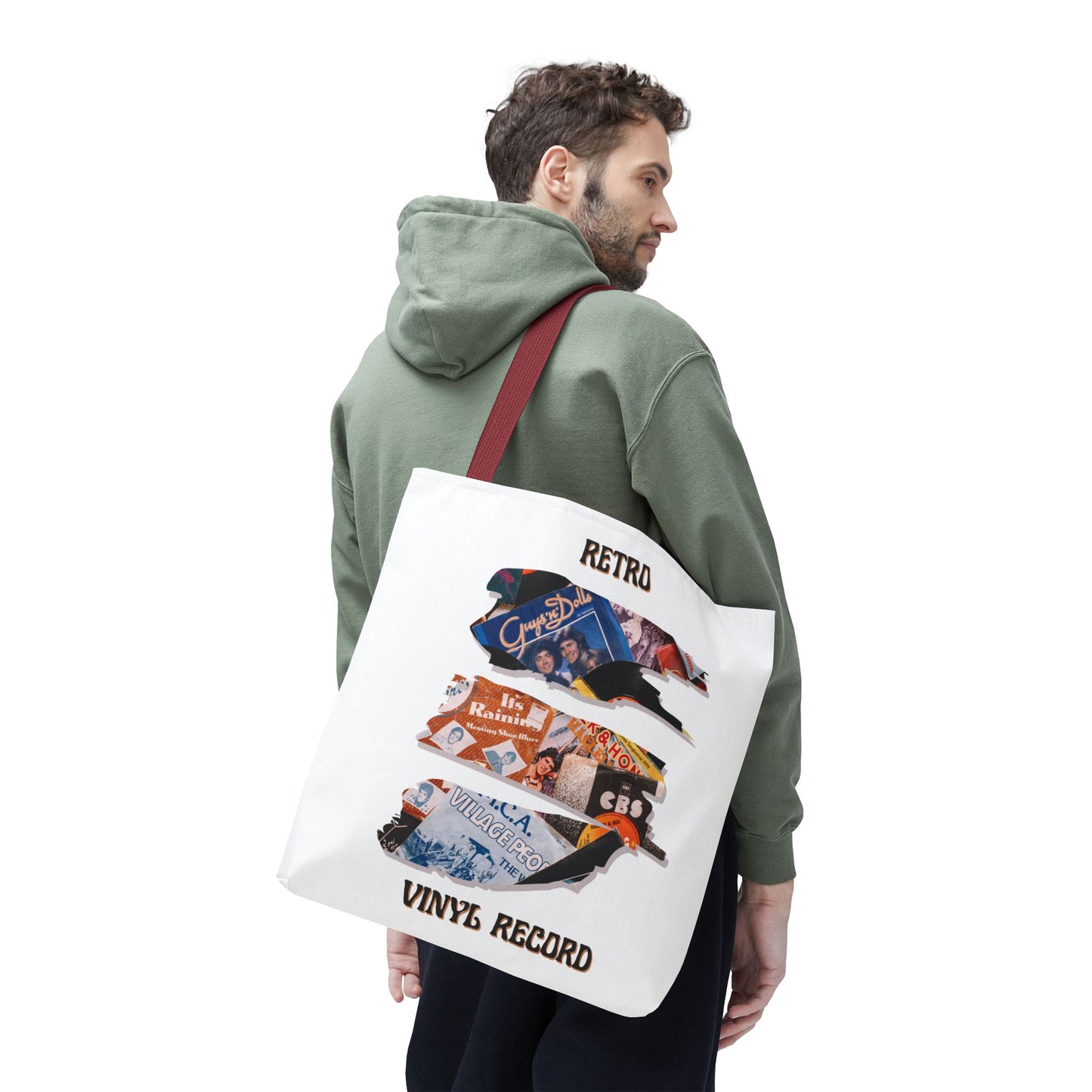 Retro Vinyl Record Tote Bag