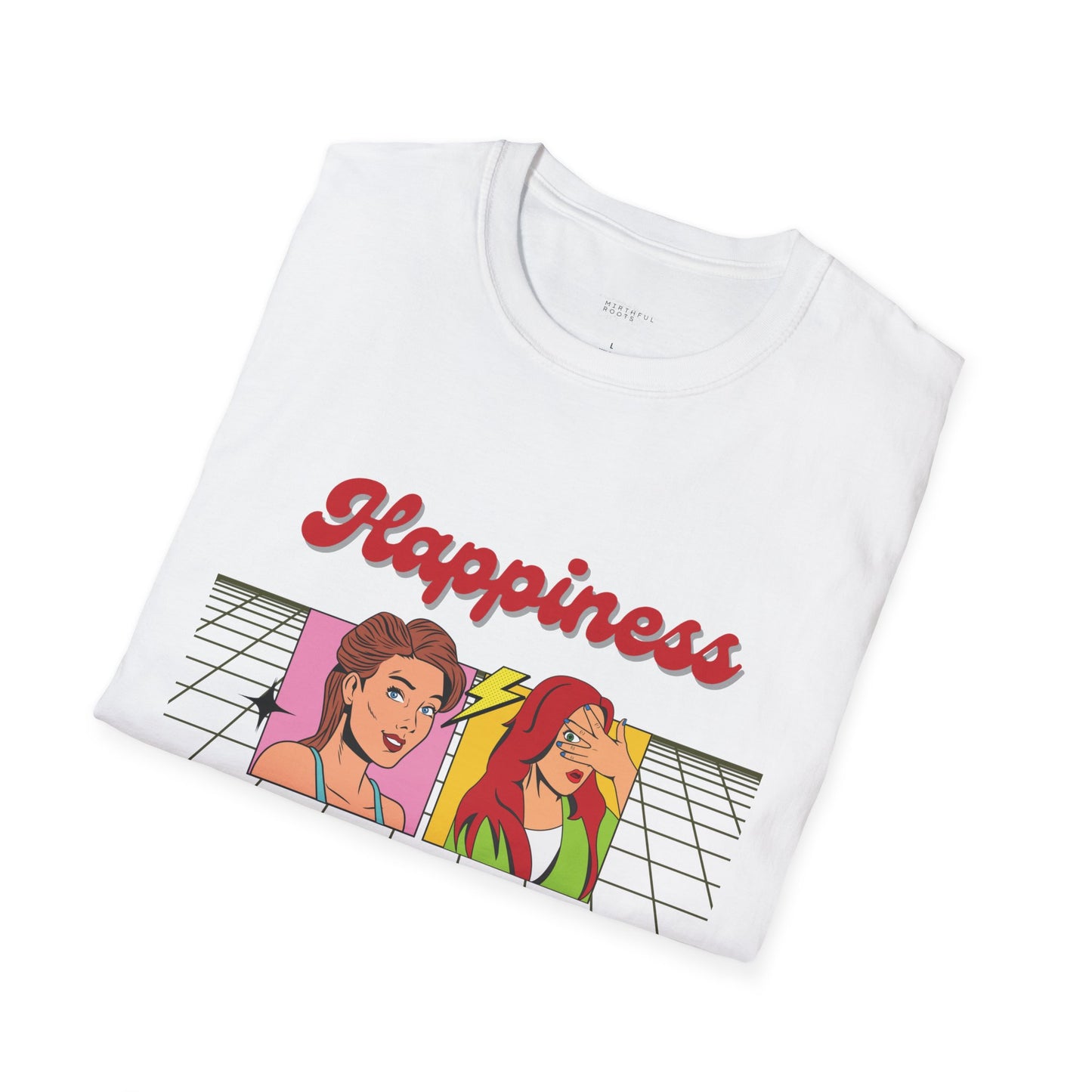 Happiness Graphic Unisex T-Shirt - Retro Vibe Tee for Positive Vibes