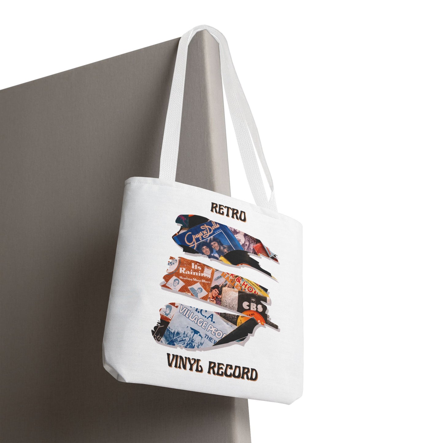 Retro Vinyl Record Tote Bag