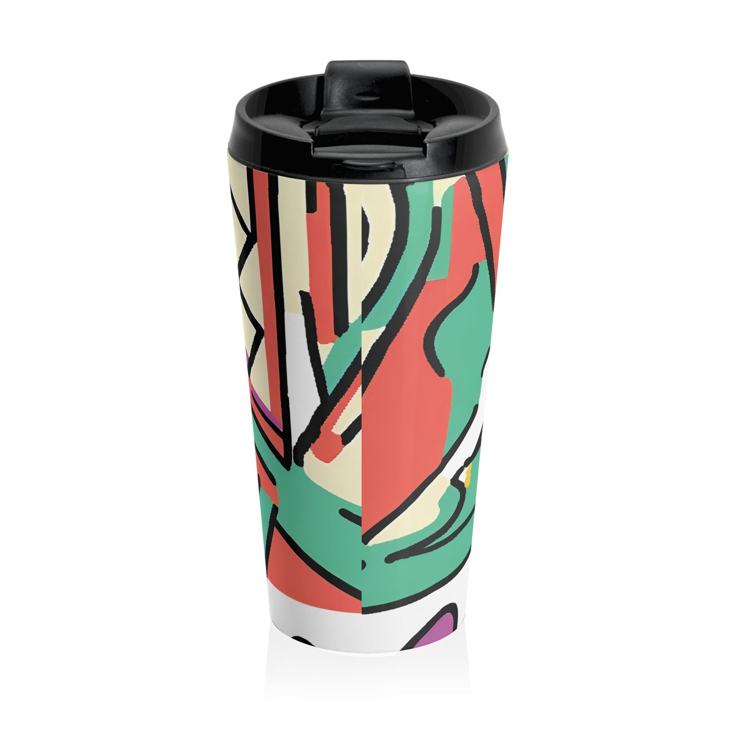 Colorful Art Stainless Steel Travel Mug - Eco-Friendly Travel Cup