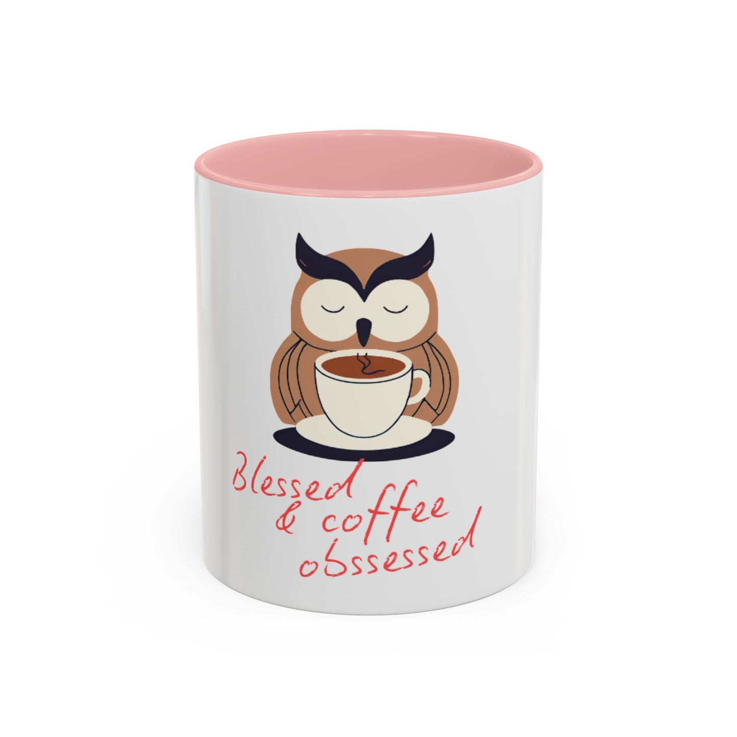Blessed & Coffee Obsessed Mug - 11 & 15oz Ceramic Coffee Cup for Coffee Lovers