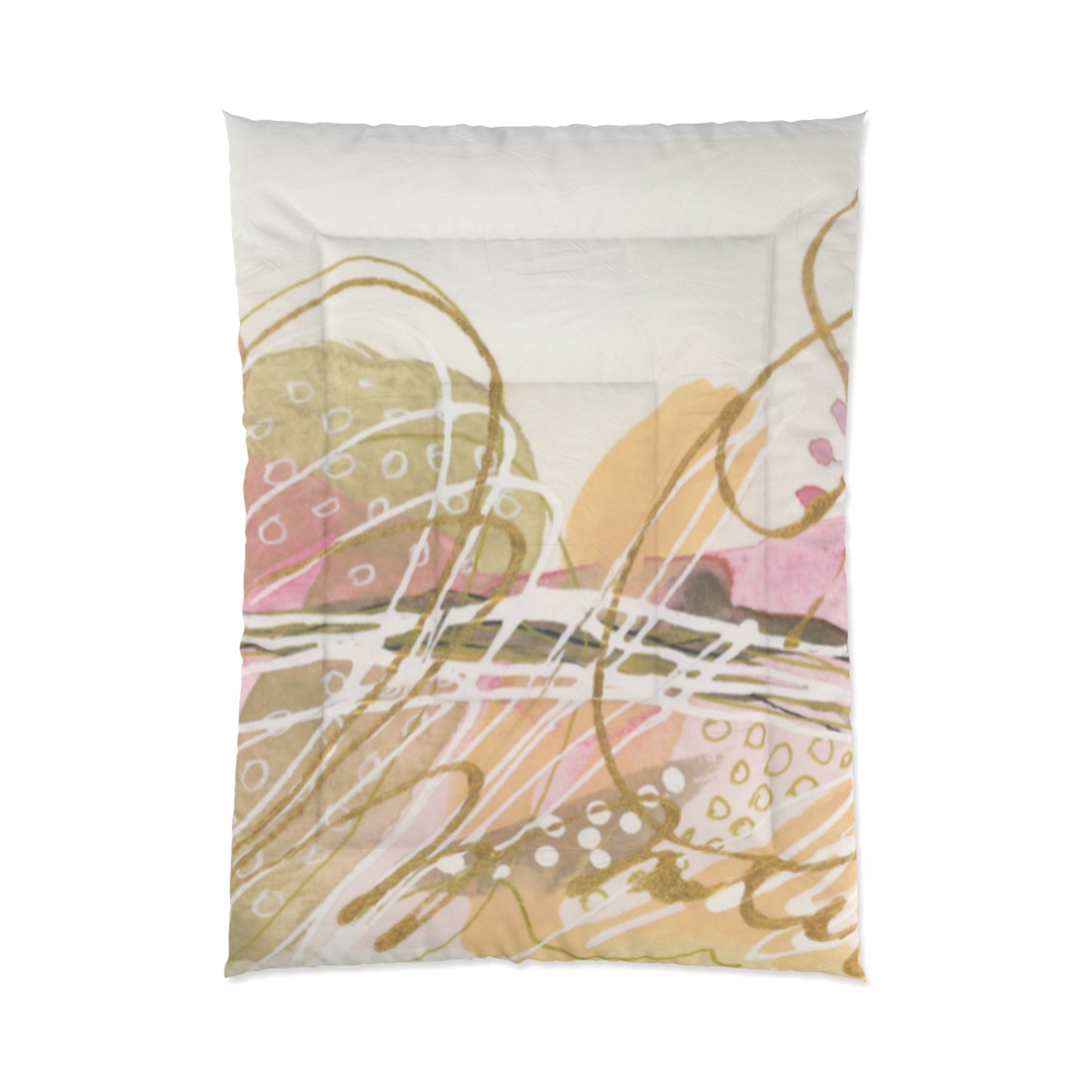 Abstract Boho Comforter Set, Cozy Bedding for Relaxing Home Vibes