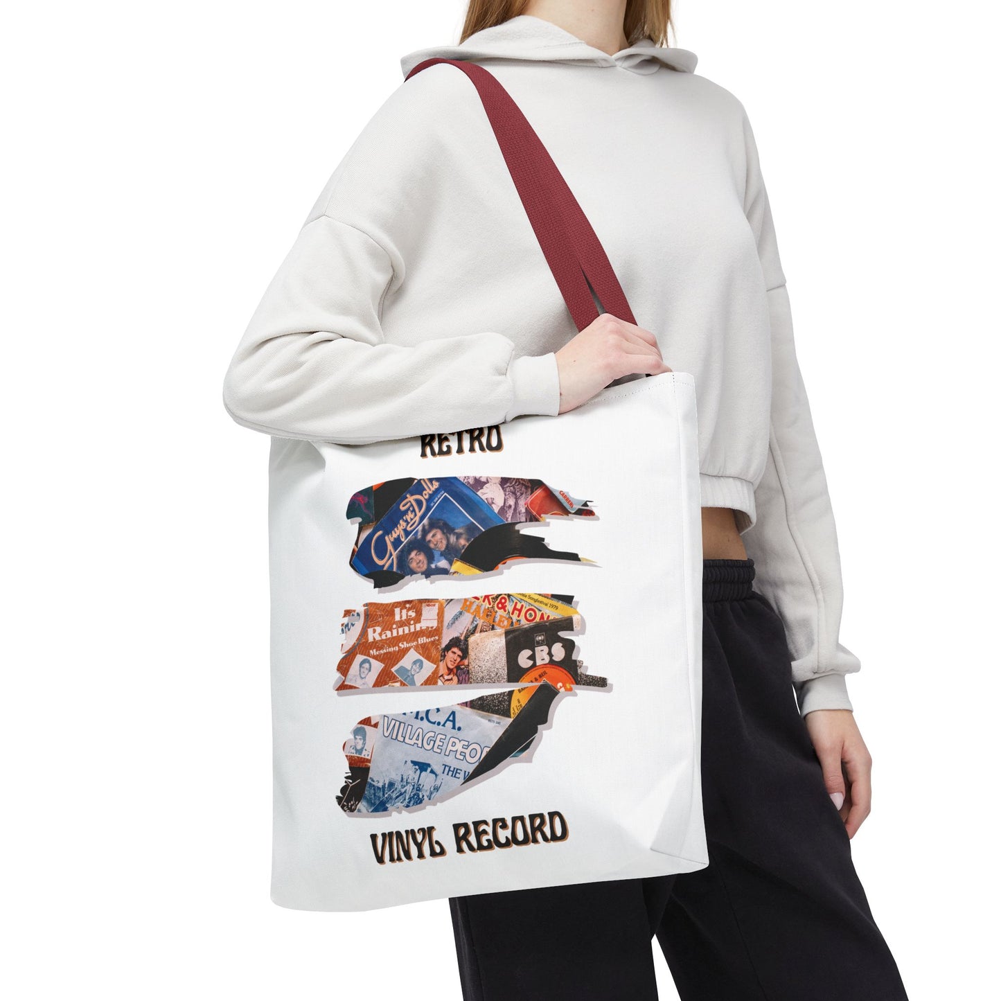 Retro Vinyl Record Tote Bag