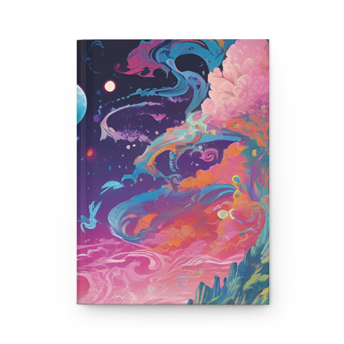 Fantasy Swirl Hardcover Journal - Cosmic Dreamscape