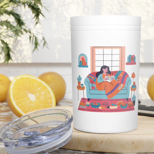 Cozy Reader Tumbler - 11oz Vacuum InsulatedTumbler