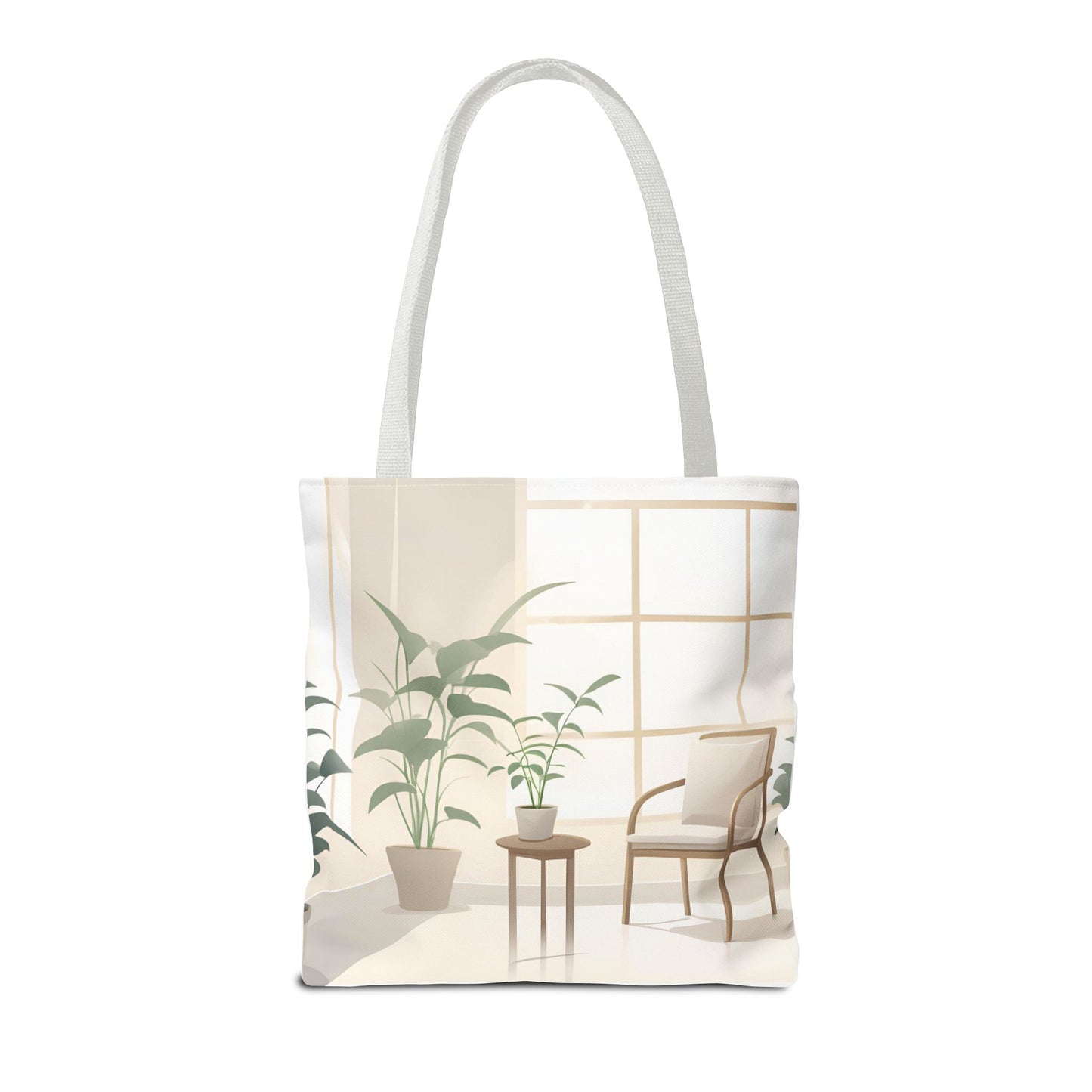 Cozy Home Vibe Tote Bag - Aesthetic Plant Design for Everyday Use