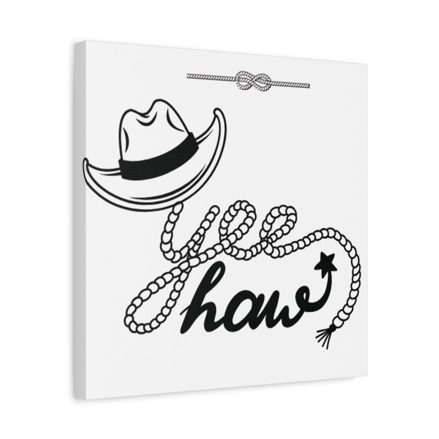 Yeehaw Corral Canvas Art - Stretched Matte Wall Decor