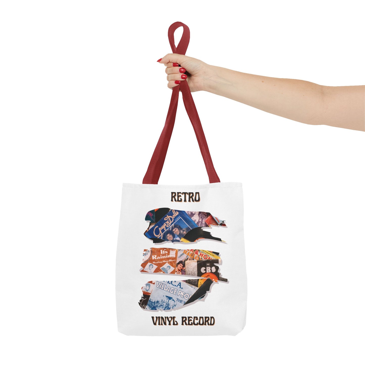 Retro Vinyl Record Tote Bag