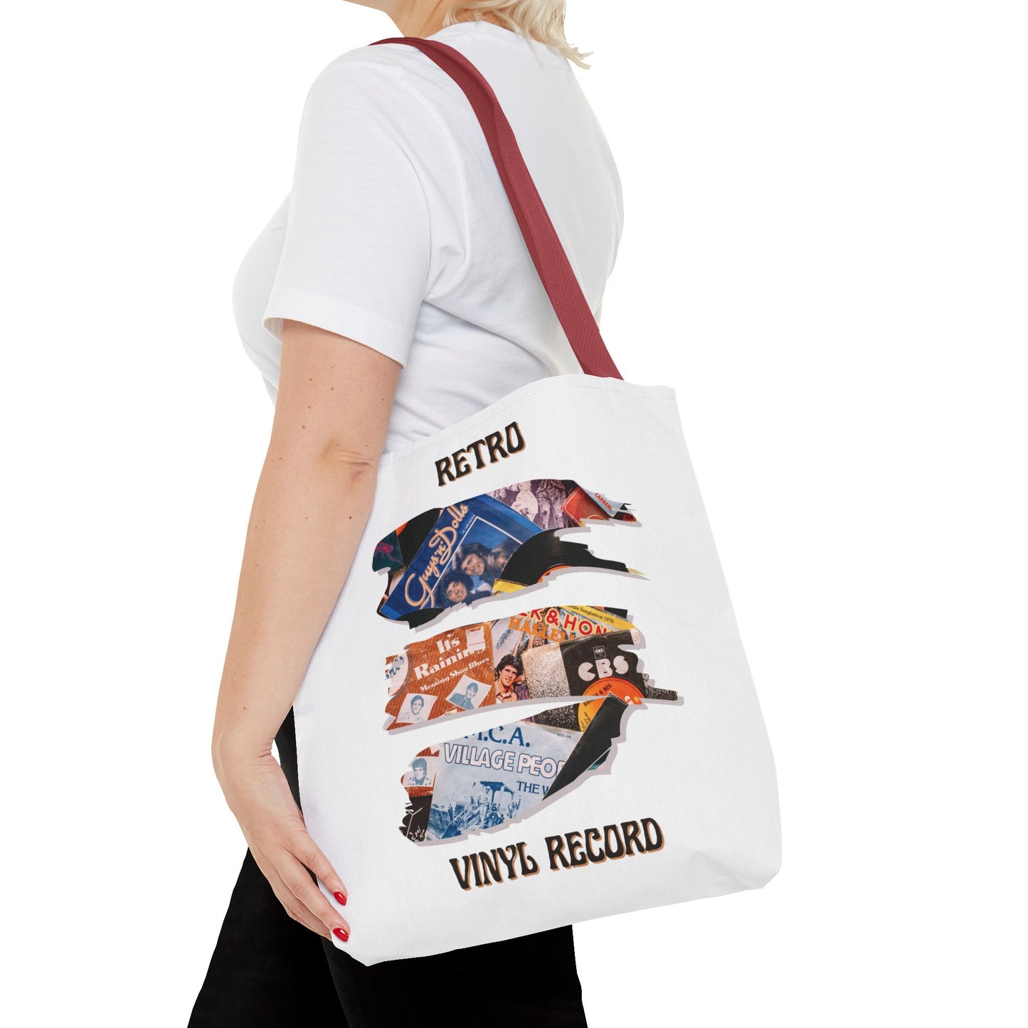 Retro Vinyl Record Tote Bag