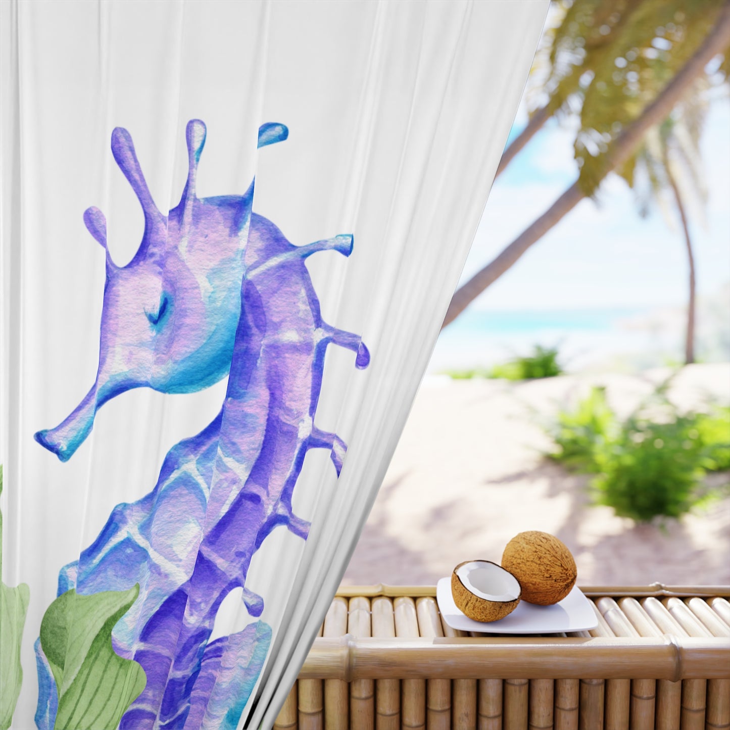 Wild & Wonder Curtain, Sea Horse
