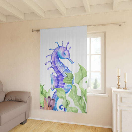 Wild & Wonder Curtain, Seahorse