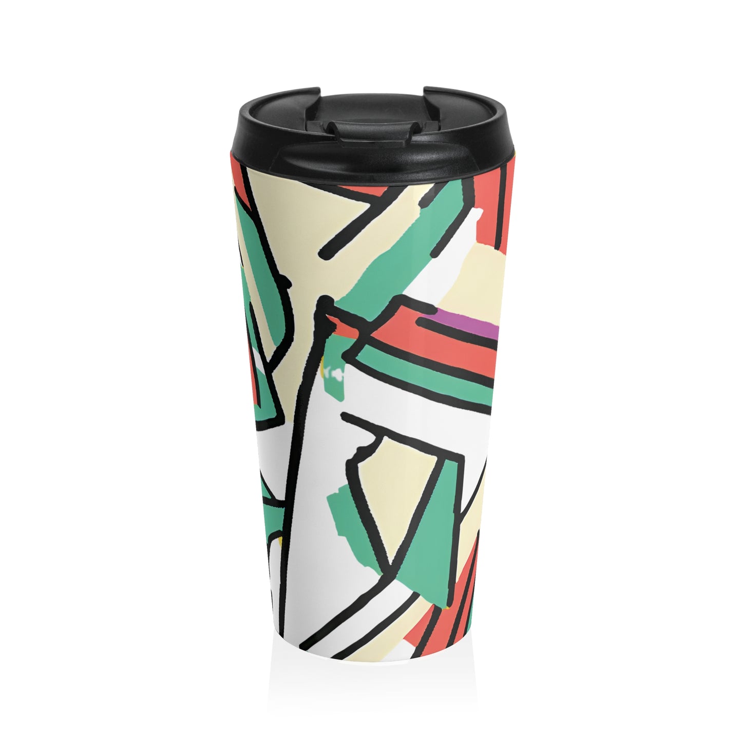 Colorful Art Stainless Steel Travel Mug - Eco-Friendly Travel Cup