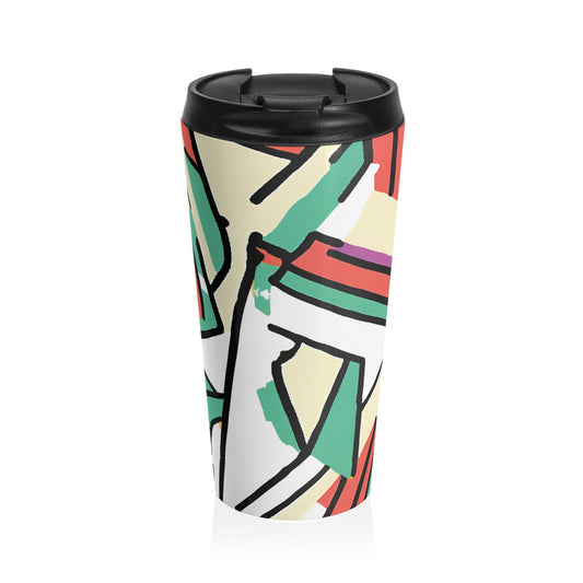Colorful Art Stainless Steel Travel Mug - Eco-Friendly Travel Cup