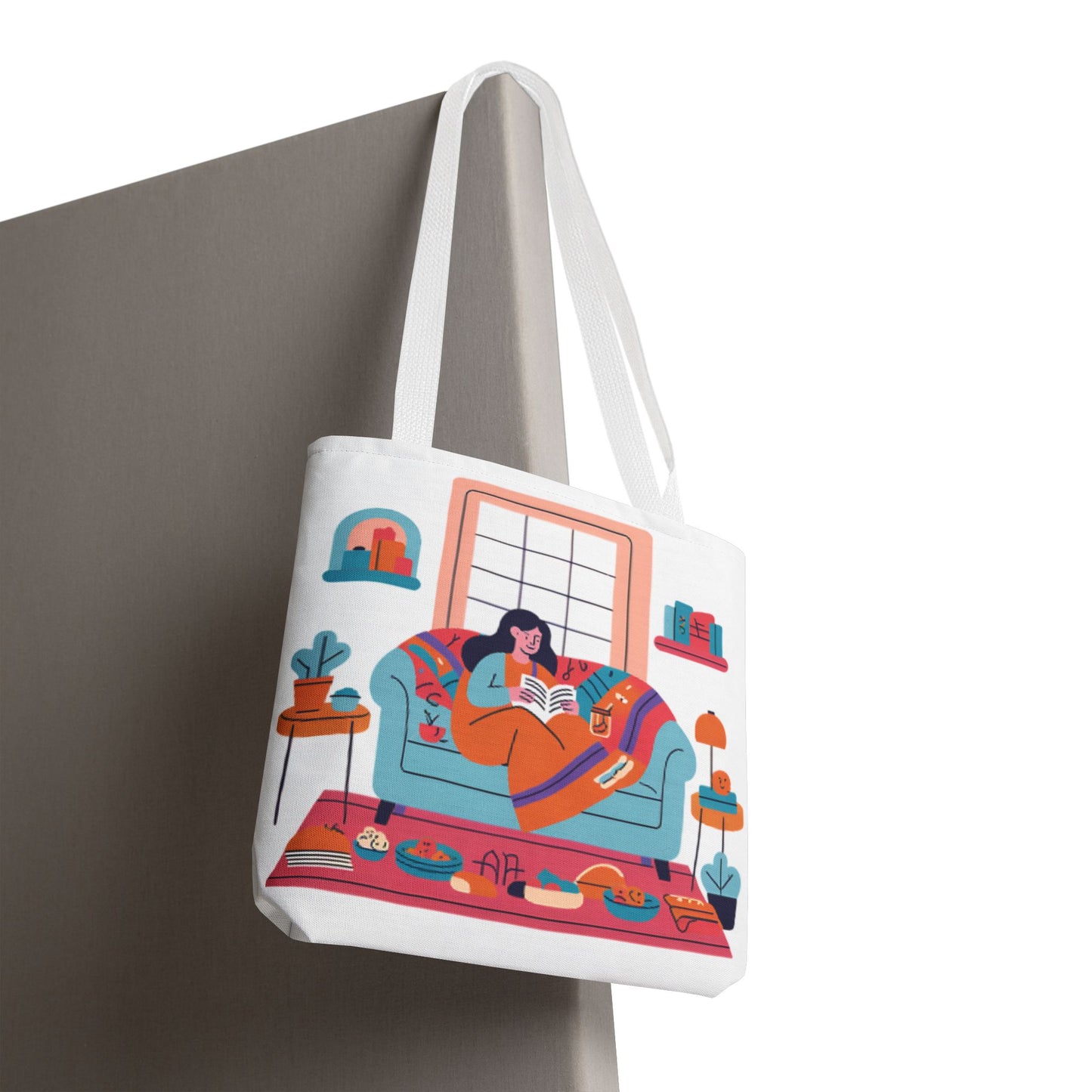 Cozy Reading Tote Bag
