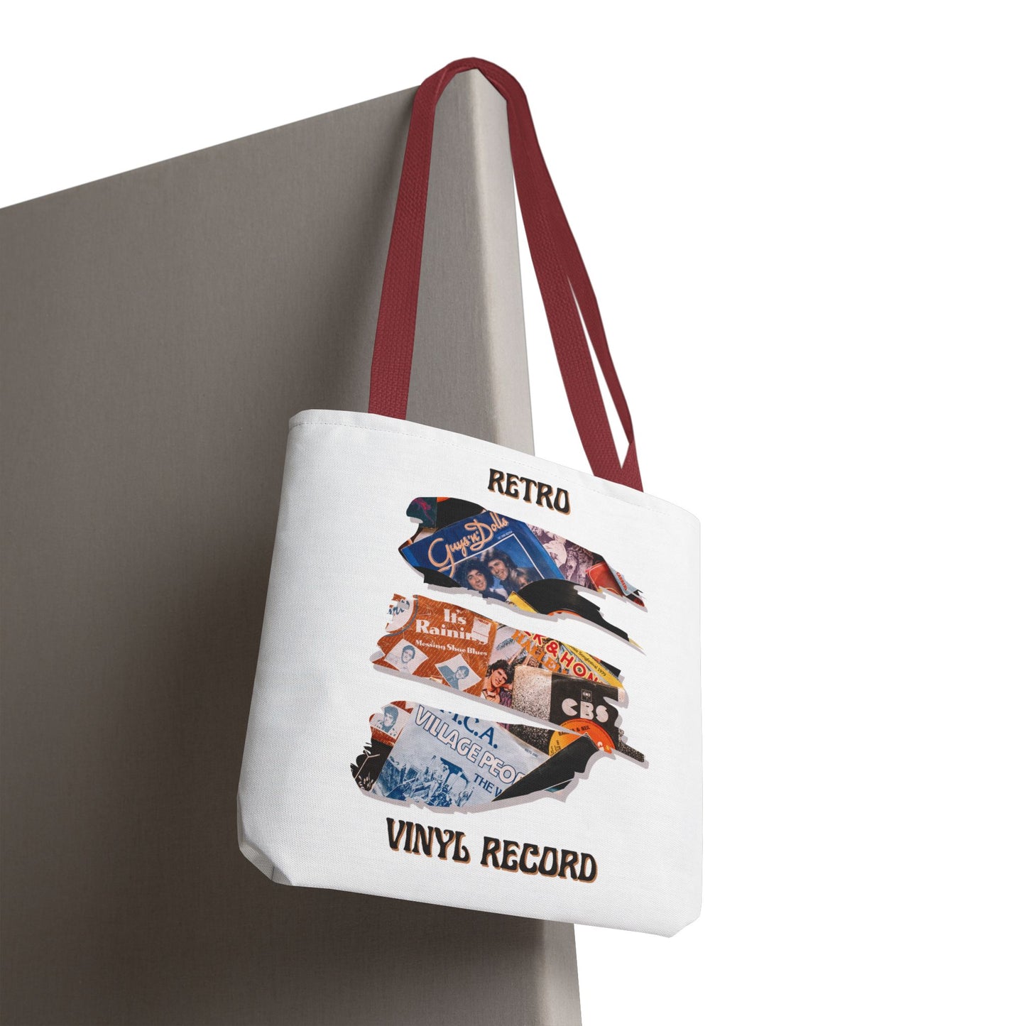 Retro Vinyl Record Tote Bag