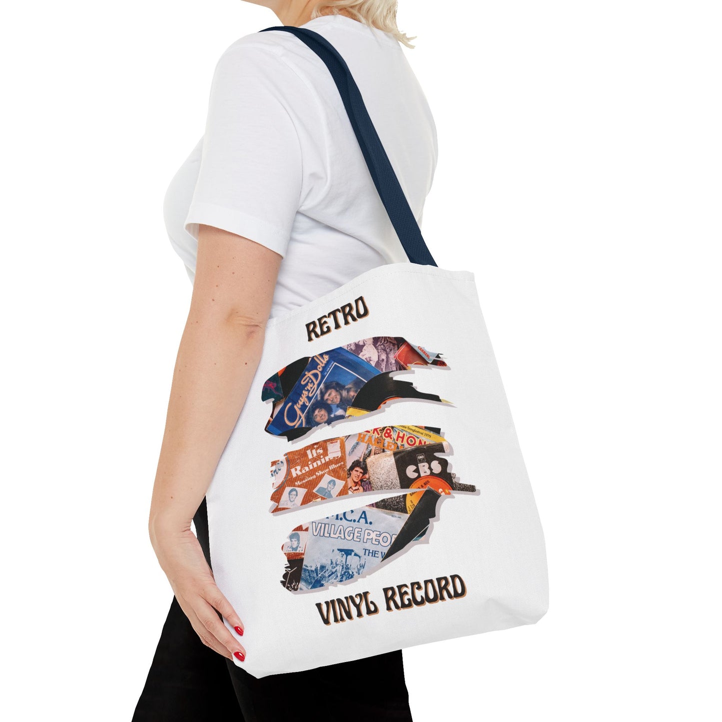Retro Vinyl Record Tote Bag