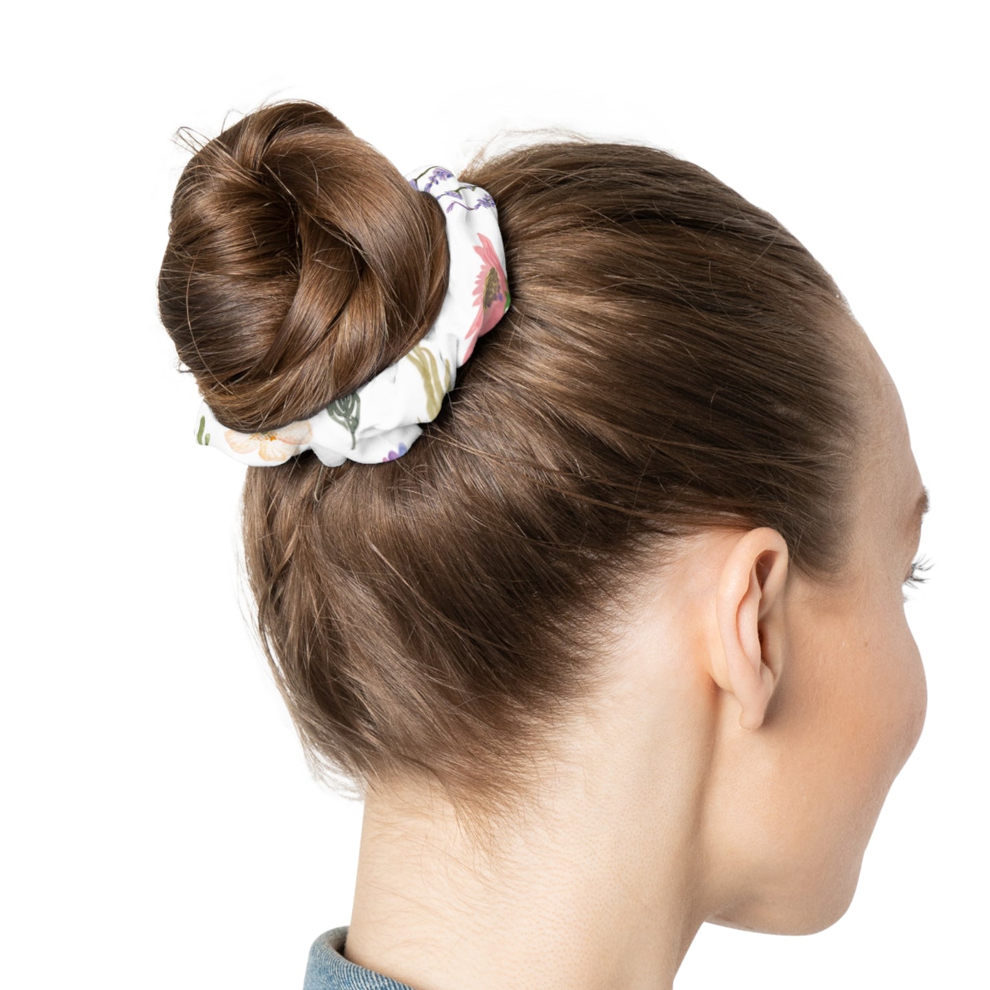Floral Scrunchie - Colorful Hair Accessory